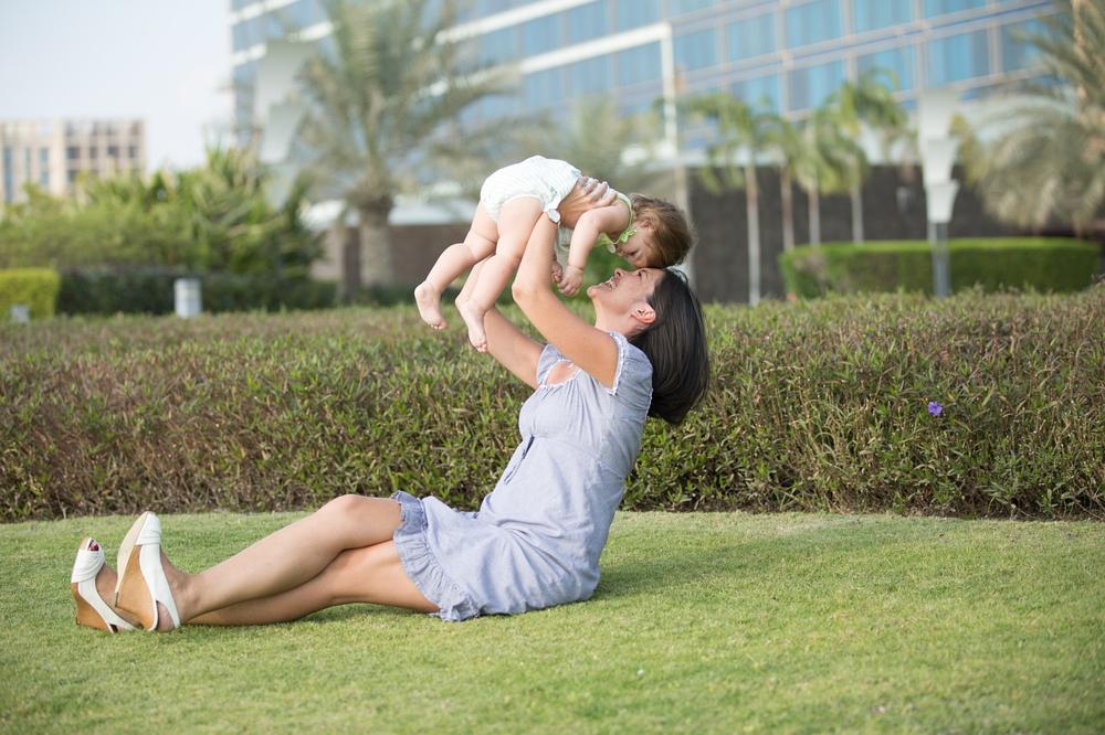 Baby playing